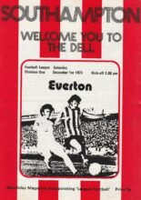 Southampton v Everton 01-Dec-1973