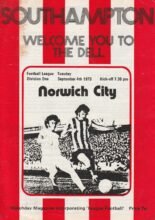 Southampton v Norwich City 04-Sep-1973