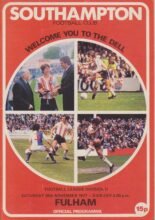 Southampton v Fulham 26-Nov-1977