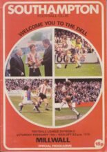 Southampton v Millwall 11-Feb-1978